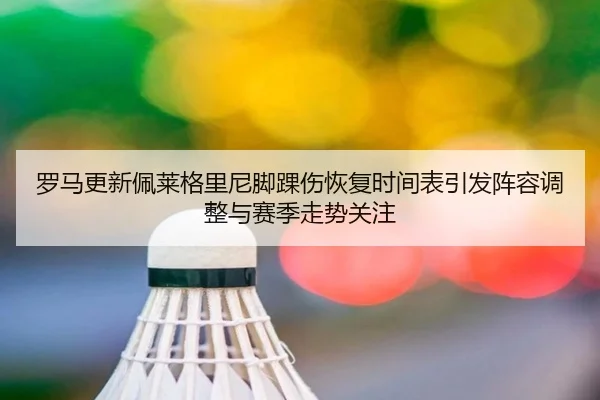 罗马更新佩莱格里尼脚踝伤恢复时间表引发阵容调整与赛季走势关注